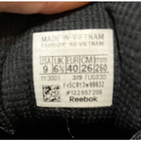 Reebok Womens Crossfit Nano FU6830 Black White Crosstrain Shoes Lace Up Size 9 - Picture 7 of 9